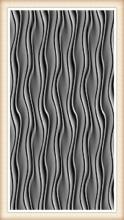 3D and waves decorative panel