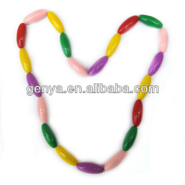 Fashion multicolor beads necklace