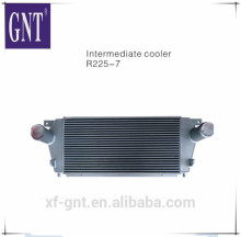 Aluminium excavator parts R225-7 intercooler cooler