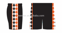 Sublimation sportswear custom argyle lacrosse shorts