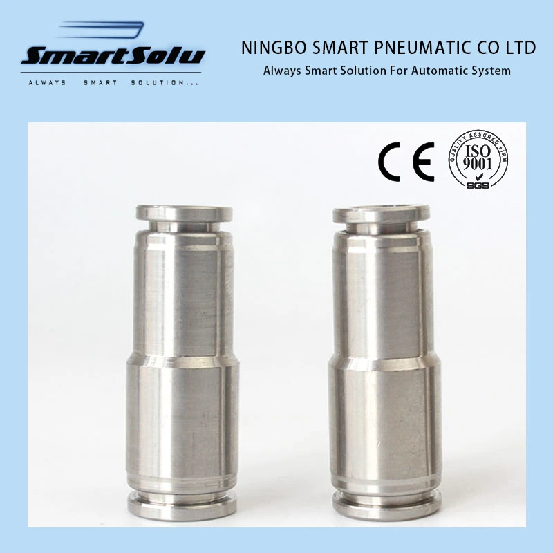 Stainless Steel Straight 304/316 Quick Push in Pneumatic Fitting