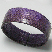 Purple PU bangles Spring signal bangle snake skin bangle