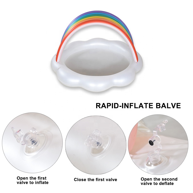 Inflatable Rainbow Swimming Baby Pool Inflatable Rainbow Swimming Baby Pool