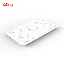 Touch Control Induction Stove with Five Zones and Built-in Design