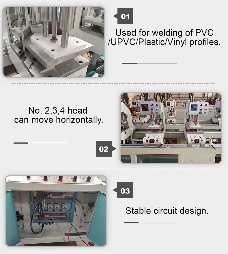 SHZ4-100X4500 4 Head Seamless Welding Machine For PVC Win-door