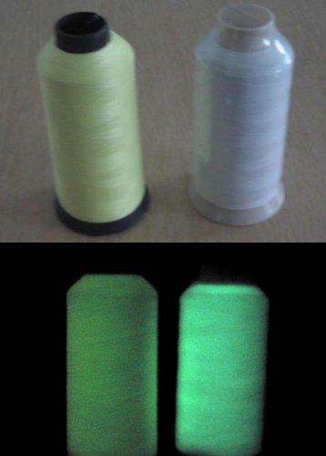 luminescent polyester thread ,glow sewing thread