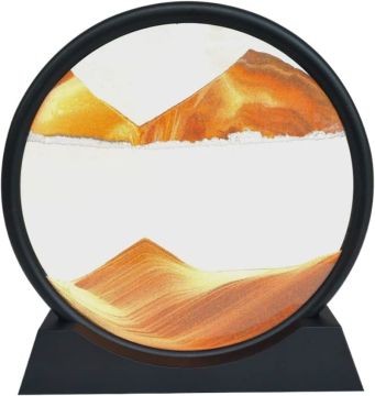 2022 Black Rimmed Orange Quicksand 3D Landscape Hourglass Designs