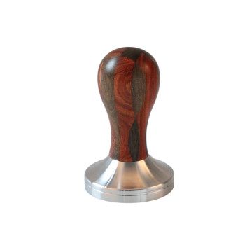 wooden handle coffee tamper press