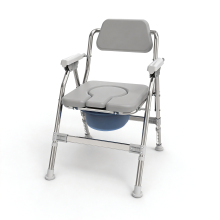 Anti-Slip Foldable Commode Chair for Obese Users
