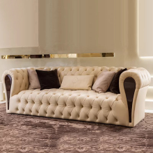 Luxury Chesterfield Sofa Set with Classic Design