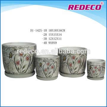 Ceramic mini flower plant pots