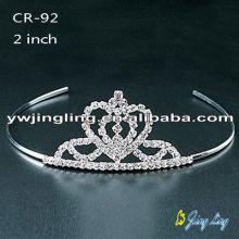 Silver Small Crowns Wedding Hair Jewelry Band