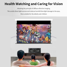 Electric In-ceiling screen for home cinema