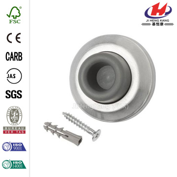 Satin Chrome Wall Door Stop