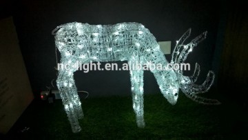 acrylic christmas light deer motif light