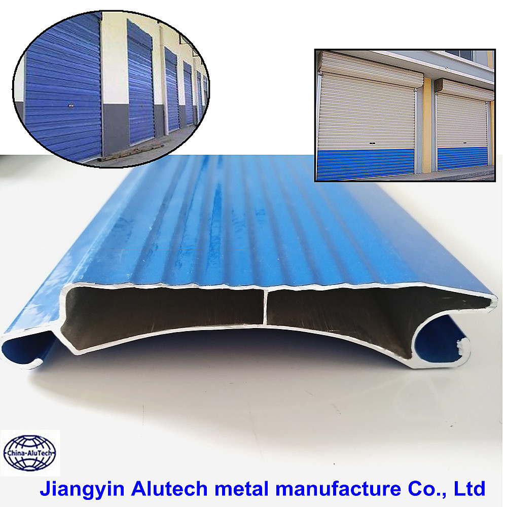 white powder coated aluminium profile for roller/shutter doors aluminium c profile