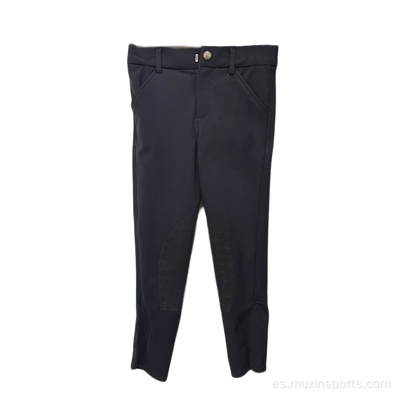 Pantalones de montaña de media silicona de los niños negros