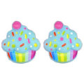 Vendita calda Flatback Cup Cake Resina Cabochon Casa delle bambole Giocattoli Scrapbook Making Home Decoration Charms Kids Hairpin Ornament