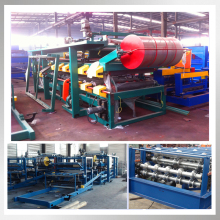 sandwich wall panel steel forming machine line