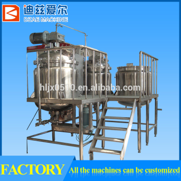 650L bottom direct discharge vacuum agitator emulsifying mixer