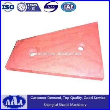 Jaw Crusher Parts Manganese Steel Plate Jaw Crusher Liner Plate