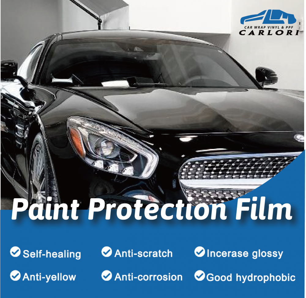 فيلم لف فيلم Whight Gloss Paint Film Wrap Wrap