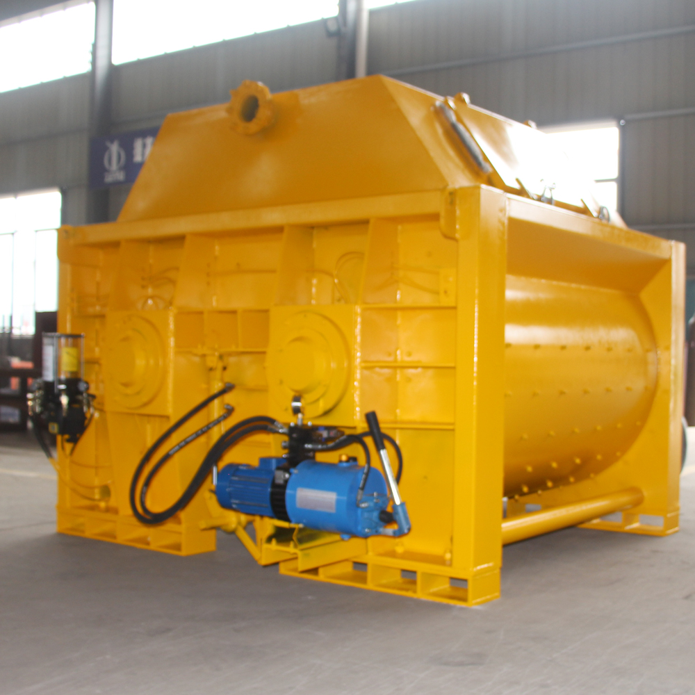 Mauritius twin shaft JS1500 concrete mixer