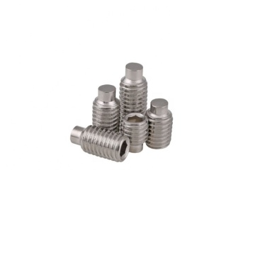 Stainless/Steel hex socket set screws with dog point