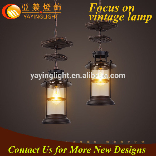 ancient wood oil shape pendant lamp,small kerosene design hanging chandelier, wooden small hanging lighting 2017
