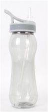 700ML PP Single Wall Water Bottle With Straw