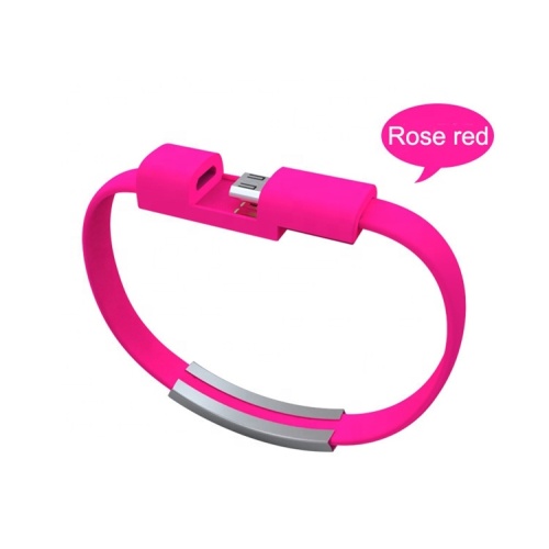 Pulseira USB de silicone cabo de carregamento portátil