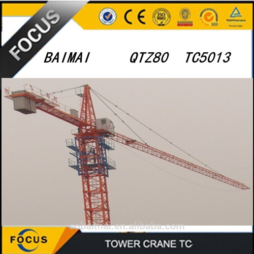 Manufacturer of fixed self-climbing 6t Topkit Tower Crane QTZ63