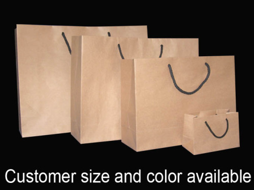 Rope Handle Brown kraft Paper bag