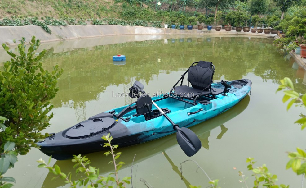 Cheap price 3.6m plastic pedal drive fishing kayak Propel Angler 12