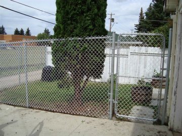 chain link fence single swing gate