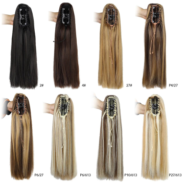 Beauty Online Wholesale Claw High Heat Clip In Weave Wholesale Bundles Ponytails Extension Synthetic Braiding Hair