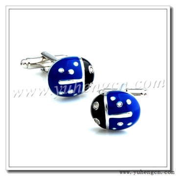 Novelty Blue Ladybug Cufflinks,Bulk Cufflinks