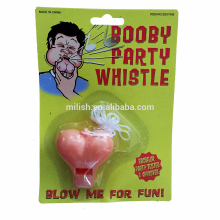 HH-0578 wholesale halloween decorative booby plastic dick whistle