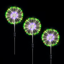 3PK LED Solar Powered Firework Pathway Lights