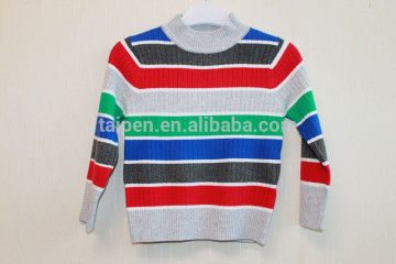 Wholesale Fashion Style Knitted Striped Sweaters Kids