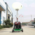 Torre de iluminación de globo móvil de larga vida útil con generador