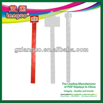 folded Hanging pp strip/supermarket hang strip