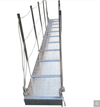 Marine Aluminium Ladder 12M Solas Alloy Accommodation Ship Gangway