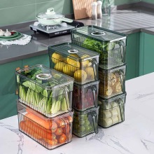 Transparent Vegetable Fruit kitchen refrigerator storage box