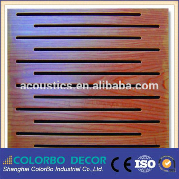 Soundproof Fire prevention Slots MDF Wooden Panel