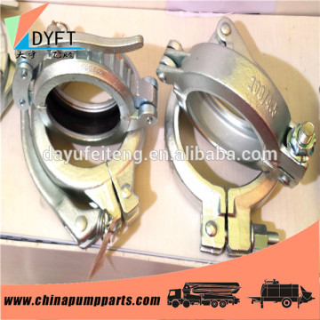 construction building pipe fittings forging hi-mn carbon steel china supplier concerete pump clamps dn125 5.5" snap clamps