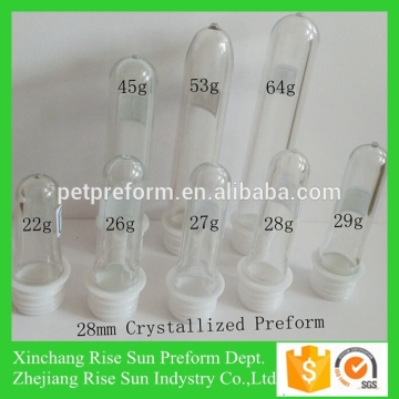 Transparent Water Bottle Preform