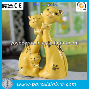 yellow cats ceramic chinese wedding decorations supplies