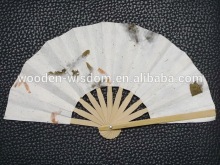 2014 Hot Selling Promotion Bamboo Hand Fan Paper Hand Fan