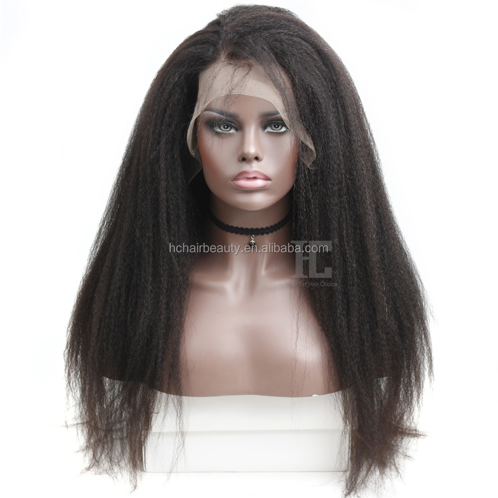 Wholesale Virgin Brazilian Hair Wigs Cuticle Aligned Kinky Straight 360 Lace Frontal Wig Natural Human Hair Wigs For BLack Women